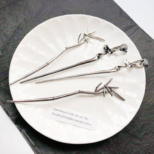 Simple metal hairpins ancient-style accessories