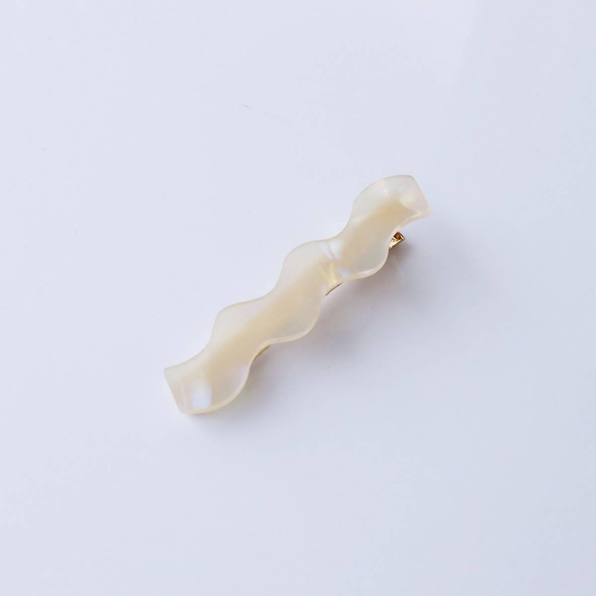 Wavy Acetate Hair Clip - Simple Chic Side Bang Pin