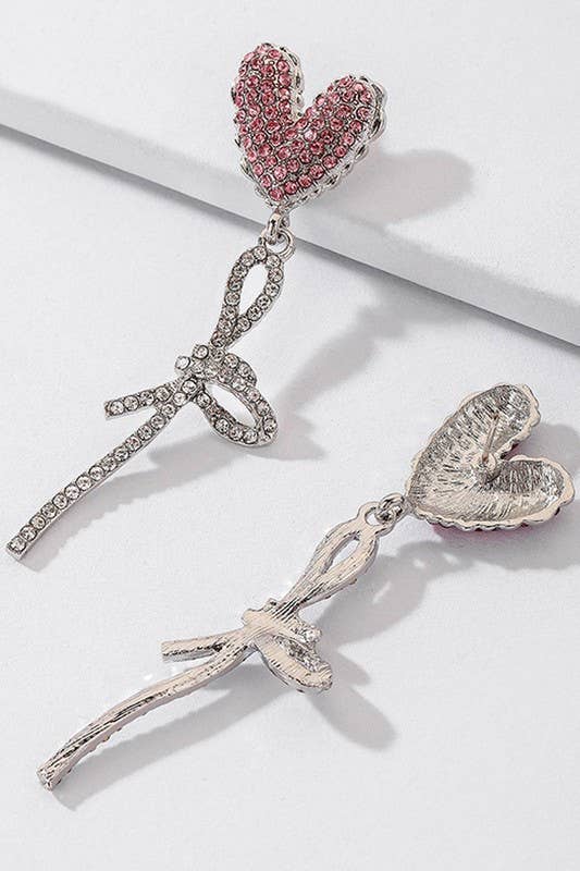 DETAIL RIBBON ELEGANT DROP EARRINGS_CWAJE146