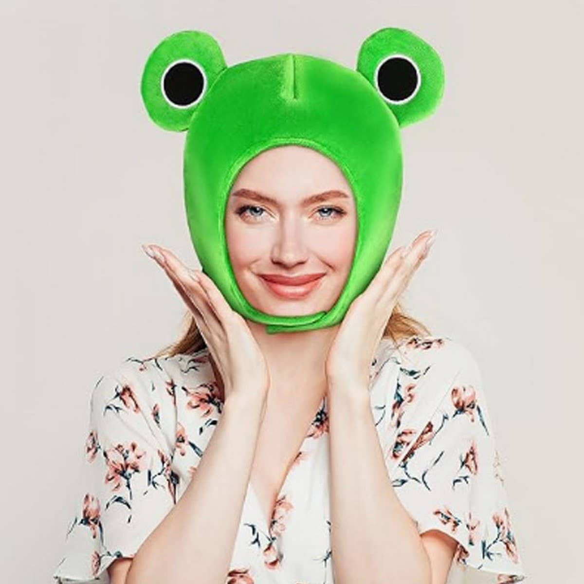 CWAH4064_FUNNY FROG HEADGEAR PERFORMANCE DECORATION HAT
