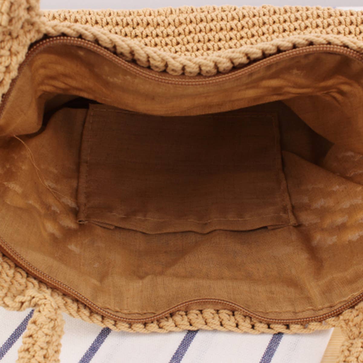 NEW STYLE FOREST STYLE PORTABLE BEACH STRAW BAG_CWAB2091