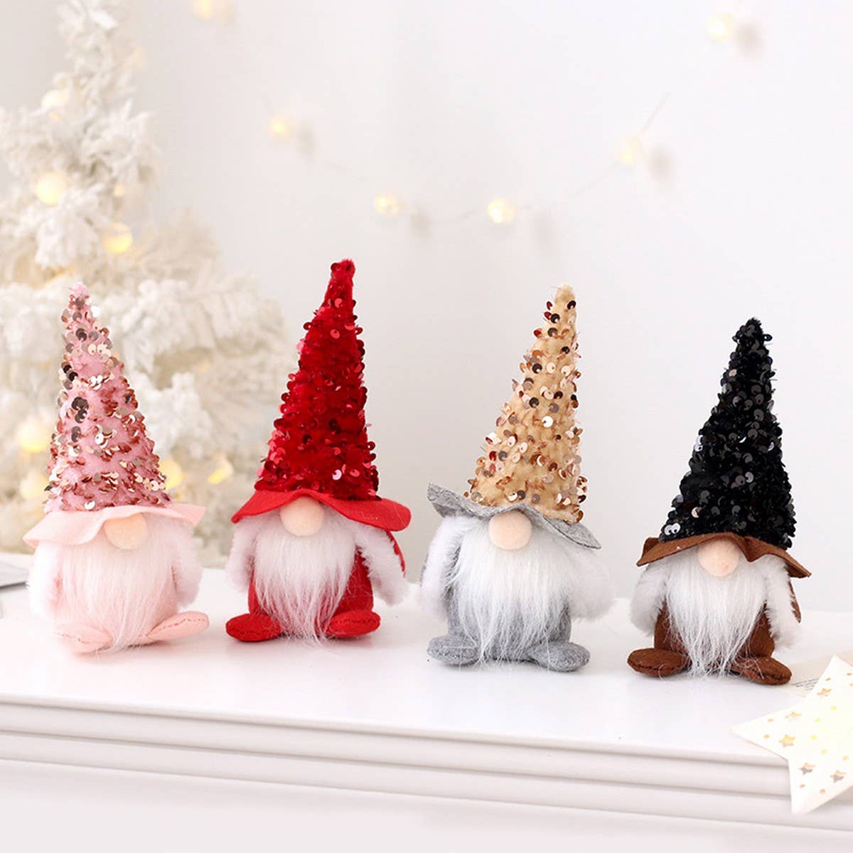 Sequin Faceless Santa Plush Doll for Party_CWAJE5305