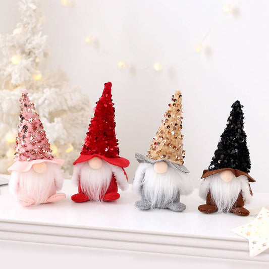 Sequin Faceless Santa Plush Doll for Party_CWAJE5305