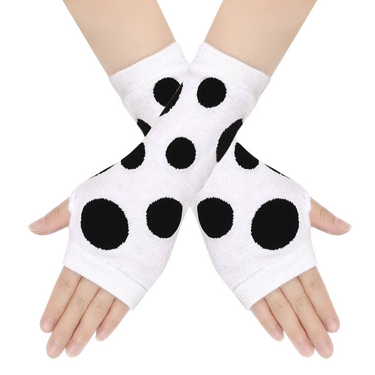 CWMM10070_KIDS POLKA GLOVES &AMP SOCKS SET COSPLAY
