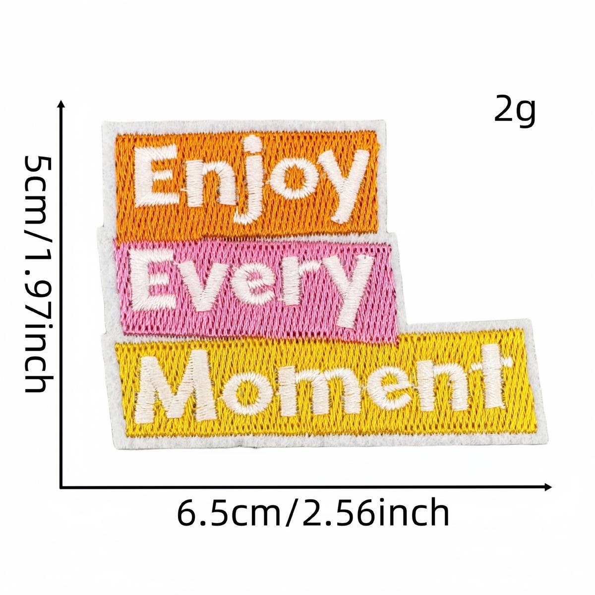 PERSONALIZED COLORFUL ENGLISH EMBROIDERY PATCH_CWMM4029