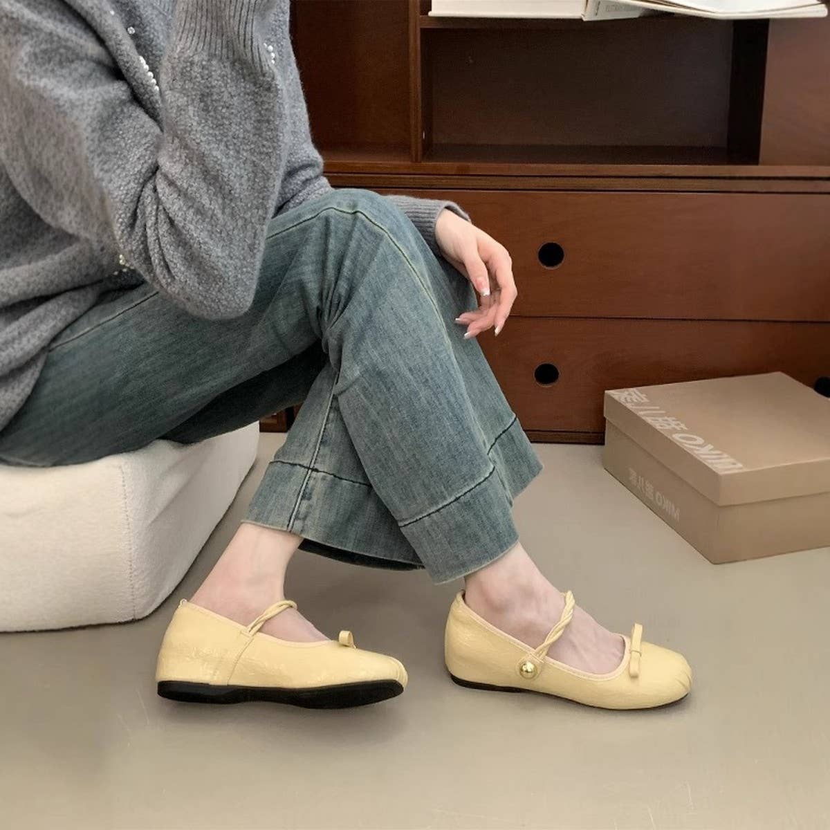 Silver Hidden Heel Mary Janes for Soft Looks