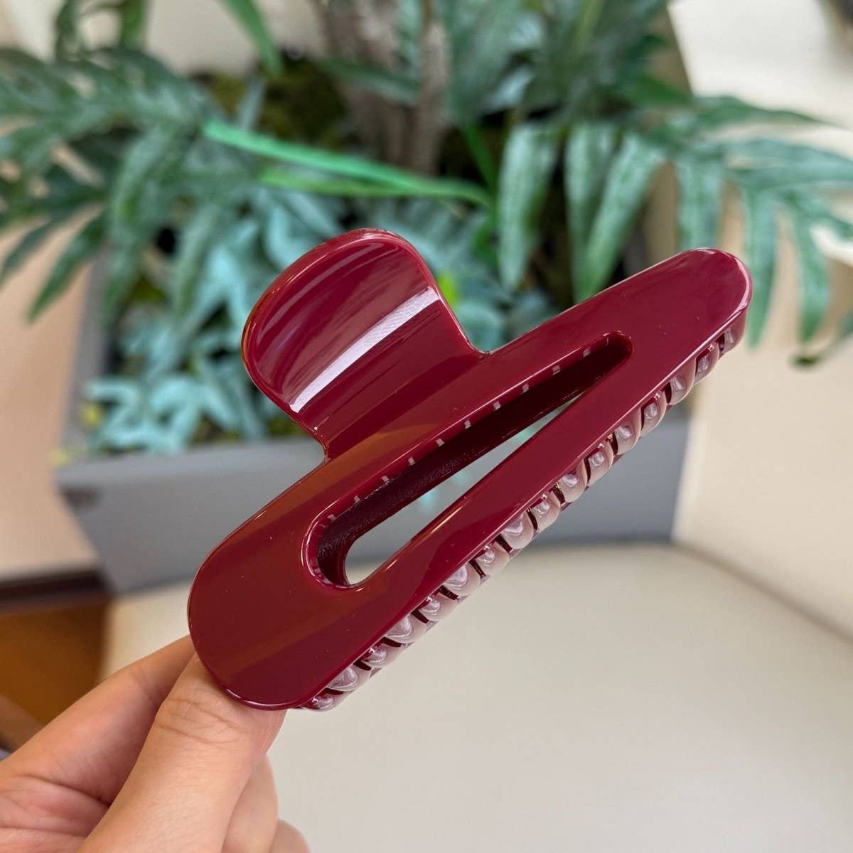 CWAHA4557_HOLLOW WATER DROP BUTTERFLY BUCKLE HAIRPIN