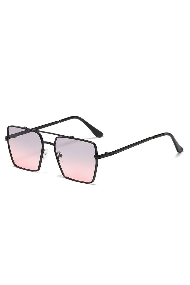 FLAT TOP FRAME SQUARE SUNGLASSES