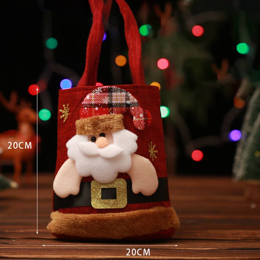 CWMM9348_CHRISTMAS SANTA SNOWMAN DEER GIFT BAG