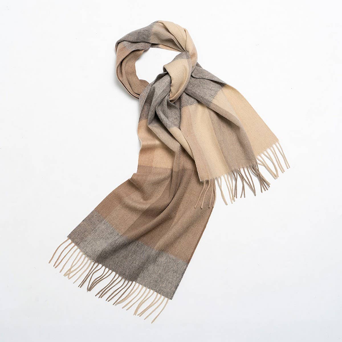 Nordic Plaid Wool Scarf ??Warm Winter Couple Wrap_CWASC2357