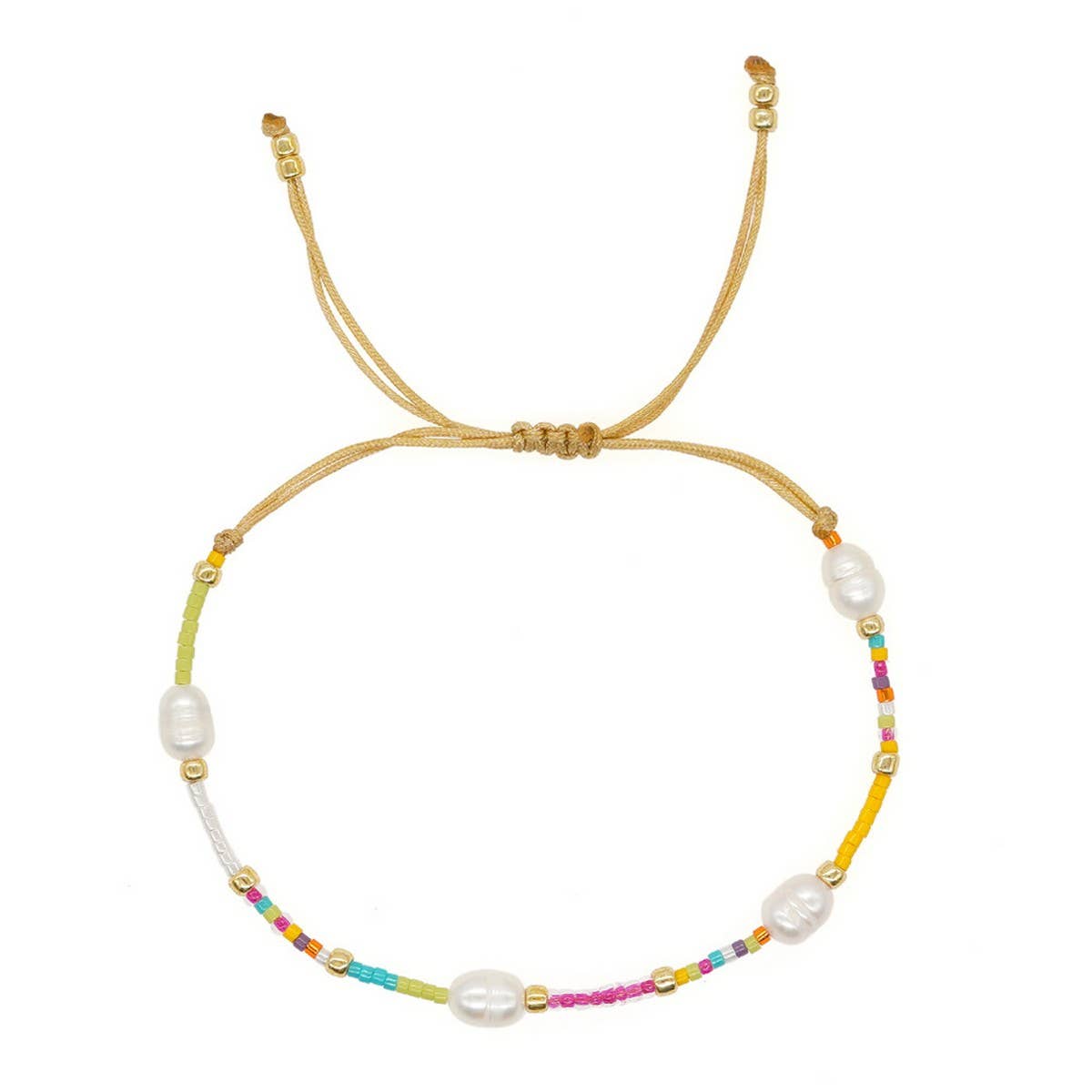 PEARL BRACELET COLORFUL RICE BEAD BRACELET_CWMM3809