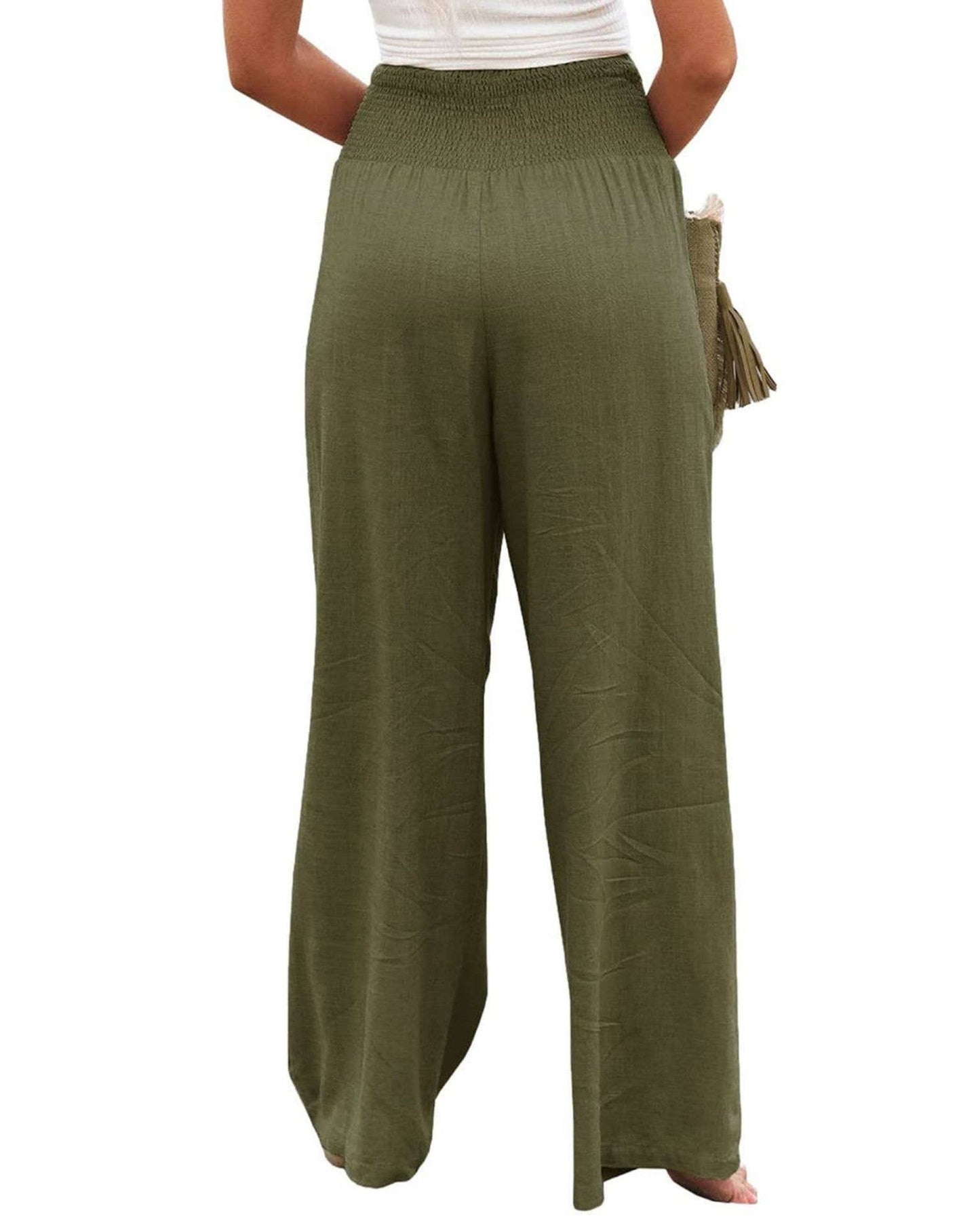 STYLE COTTON SLACKS MADE OF OLD MID-RISE SLACKS
