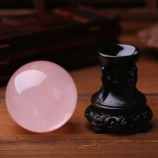 Natural Rose Quartz Crystal Ball