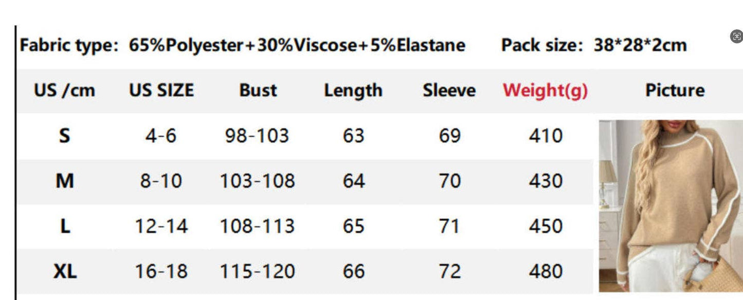 CWOSWL07155_COLORBLOCK MOCK NECK LOOSE PULLOVER SWEATER