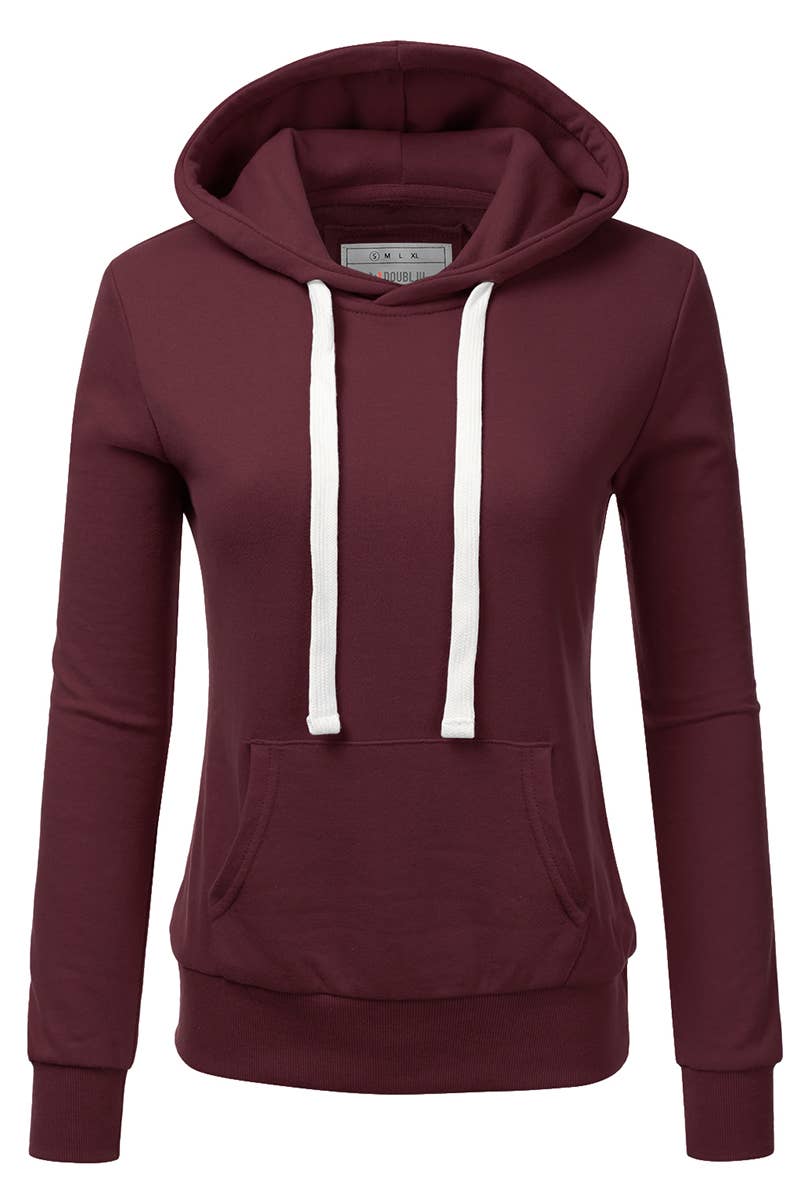 AWOHOL193_Basic Lightweight Pullover Hoodie