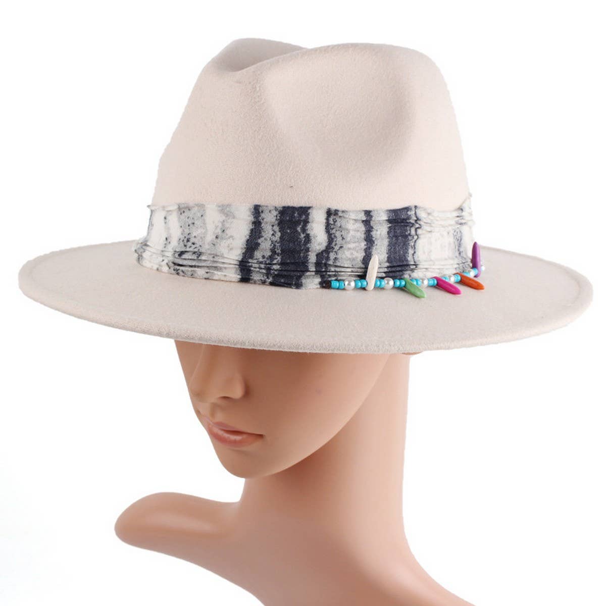 AUTUMN AND WINTER TIE-DYE PANAMA HAT_CWAH1886