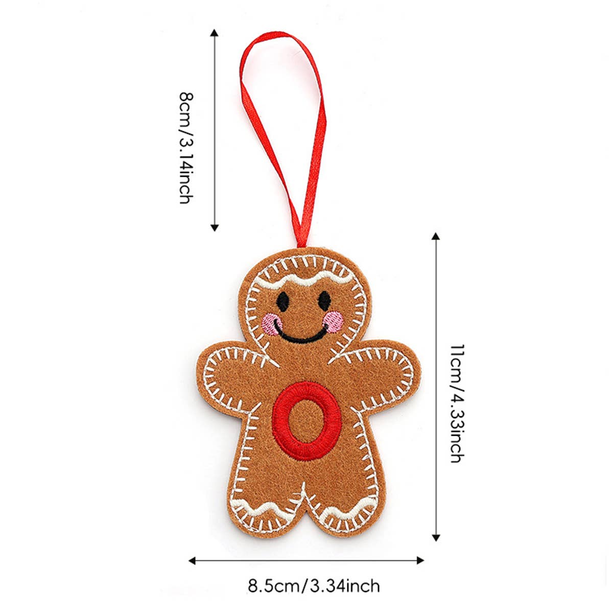 CWMM9399_NEW CHRISTMAS GINGERBREAD MAN DECORATION PENDANT