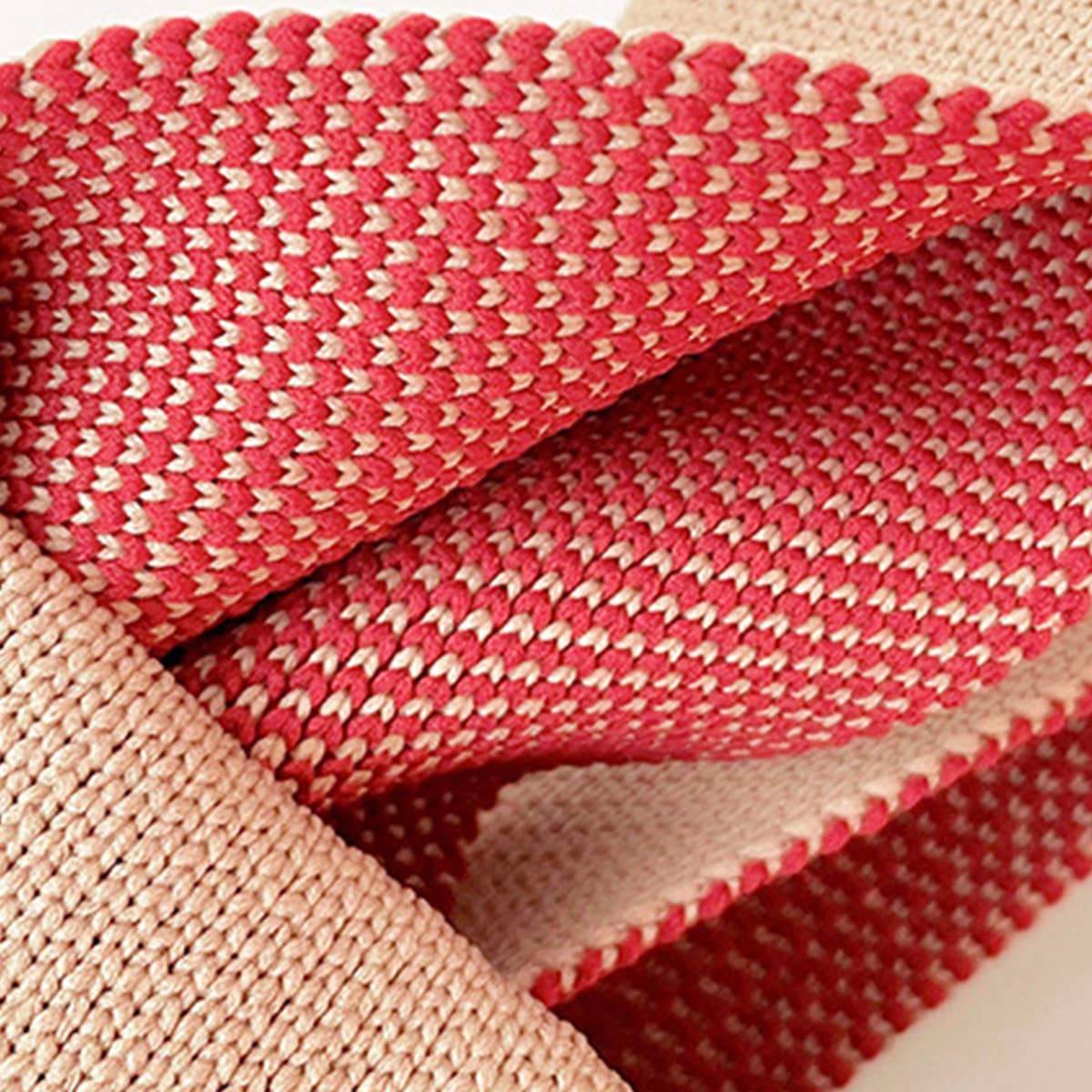 SIMPLE AND VERSATILE COLOR BLOCK KNITTED HANDBAG_CWAB1509