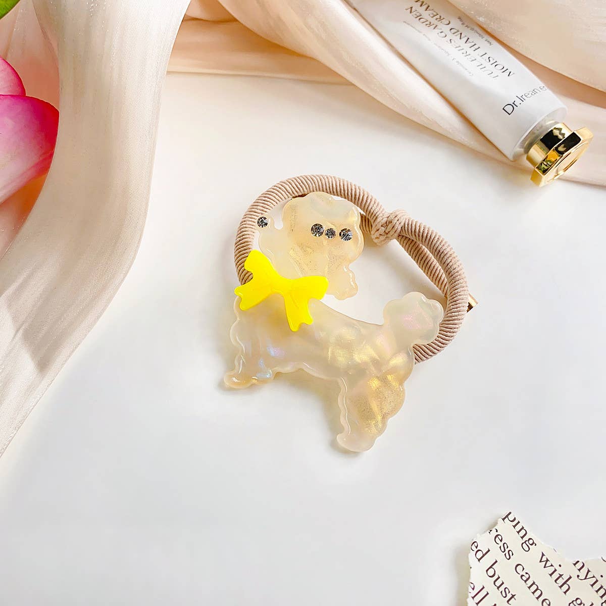 NEW PUPPY HIGH ELASTIC PONYTAIL HAIR TIE_CWAHA1094