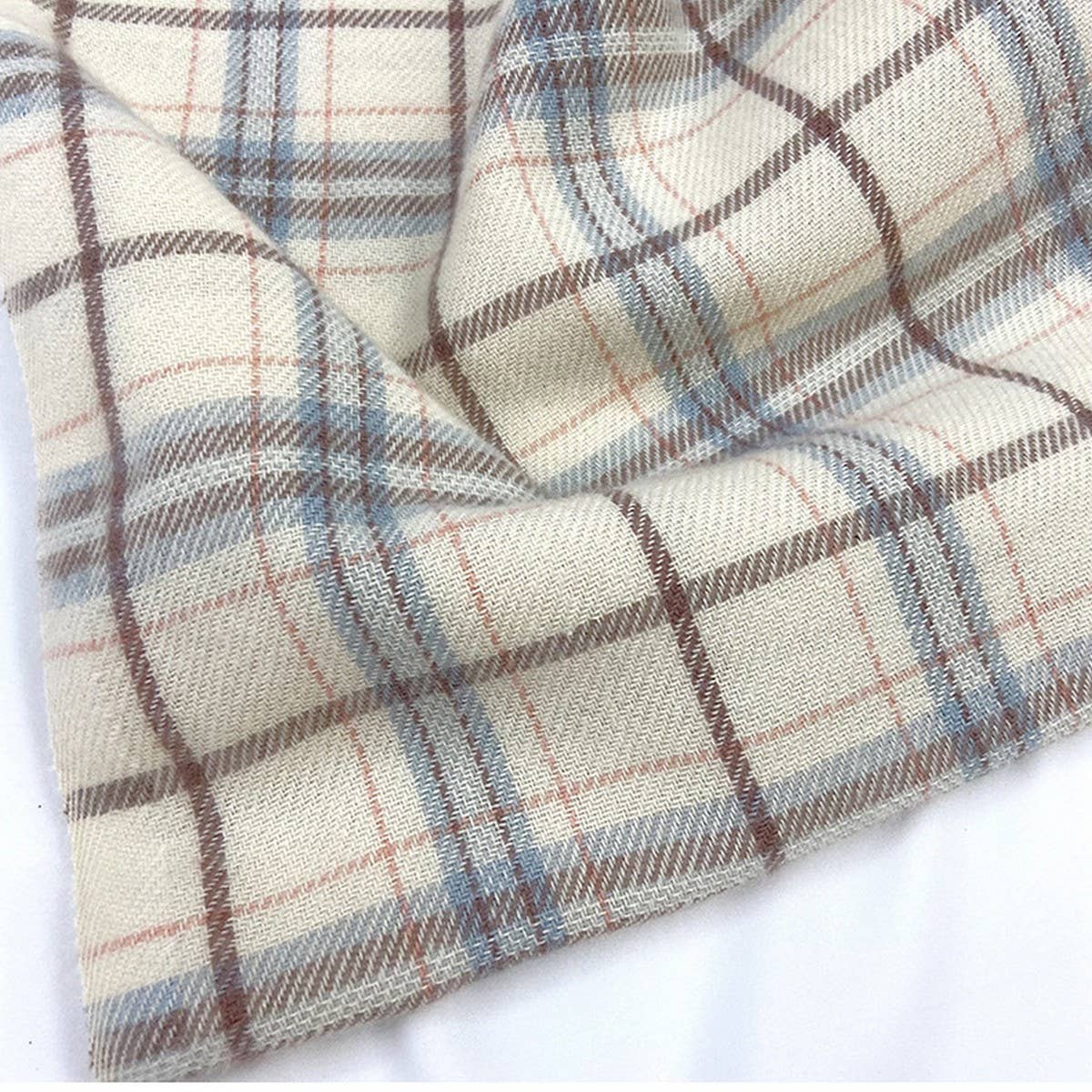 Plaid Faux Cashmere Scarf-Cozy Fringe Winter Wrap_CWASC1459