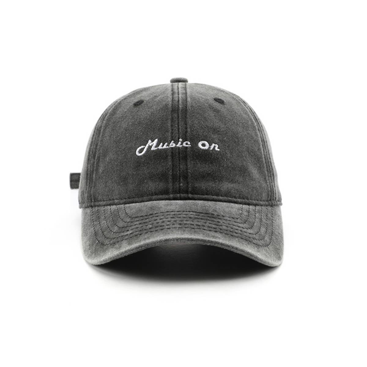 Vintage Washed Letter Embroidered Baseball Cap_CWAH1291