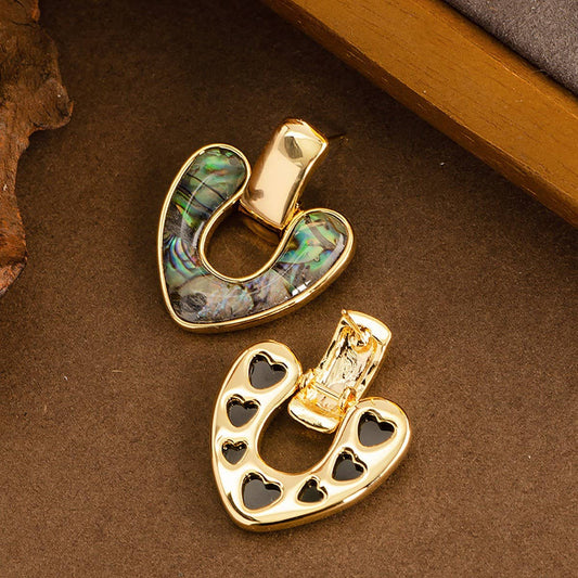 ABALONE SHELL HEART PENDANT EARRINGS_CWMM4302