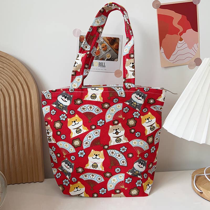 Cute cartoon dog large-capacity bento pack