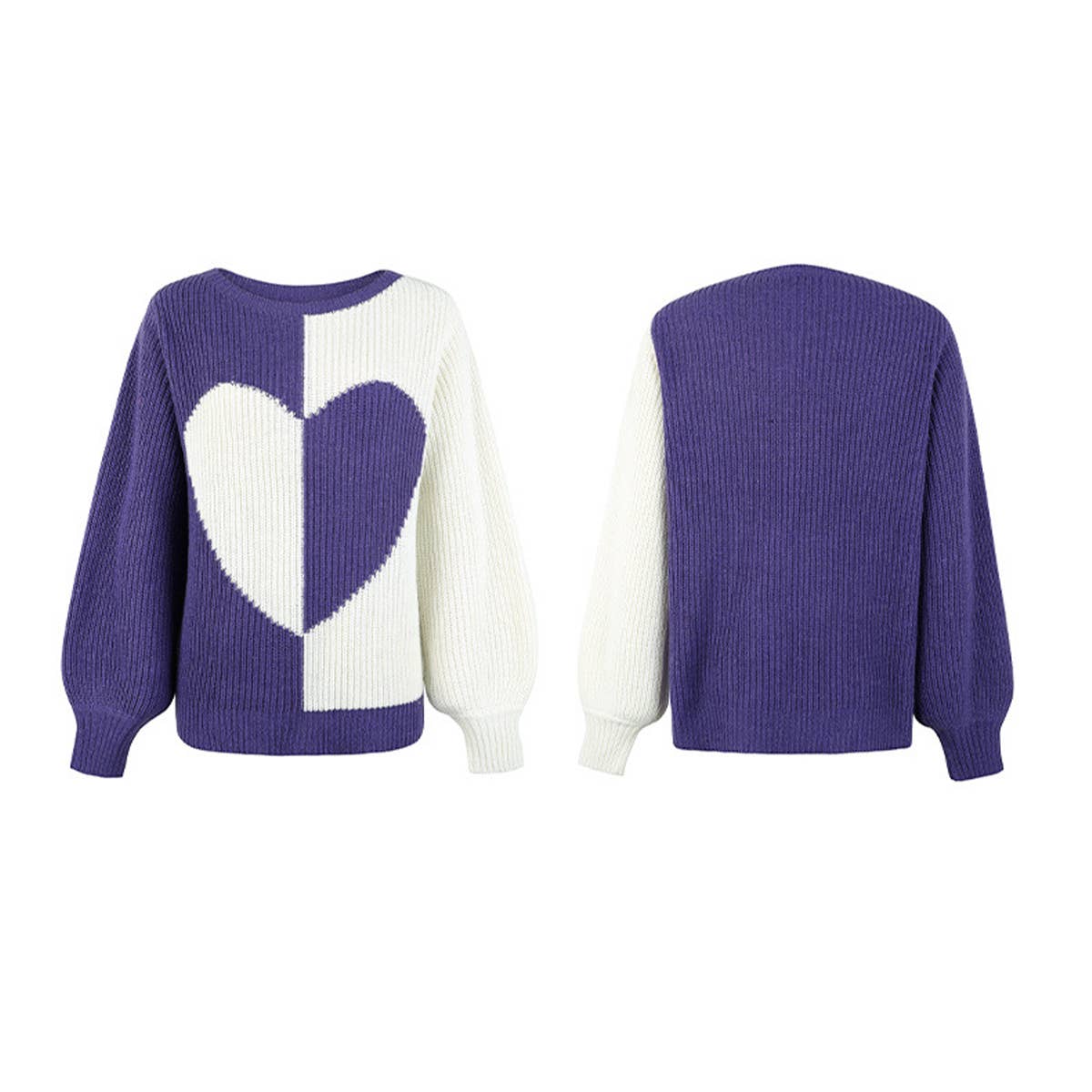 KNIT SWEATER WITH MATCHING LOVE LANTERN SLEEVES