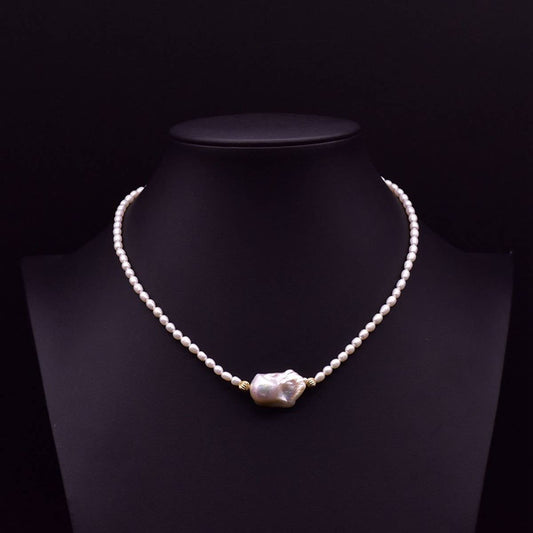 HIGH-END FASHION HANDMADE PEARL NECKLACE SET