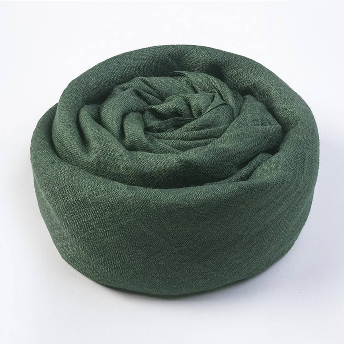 Solid Cotton Linen Scarf for Women Summer Sun Prot_CWASC1451