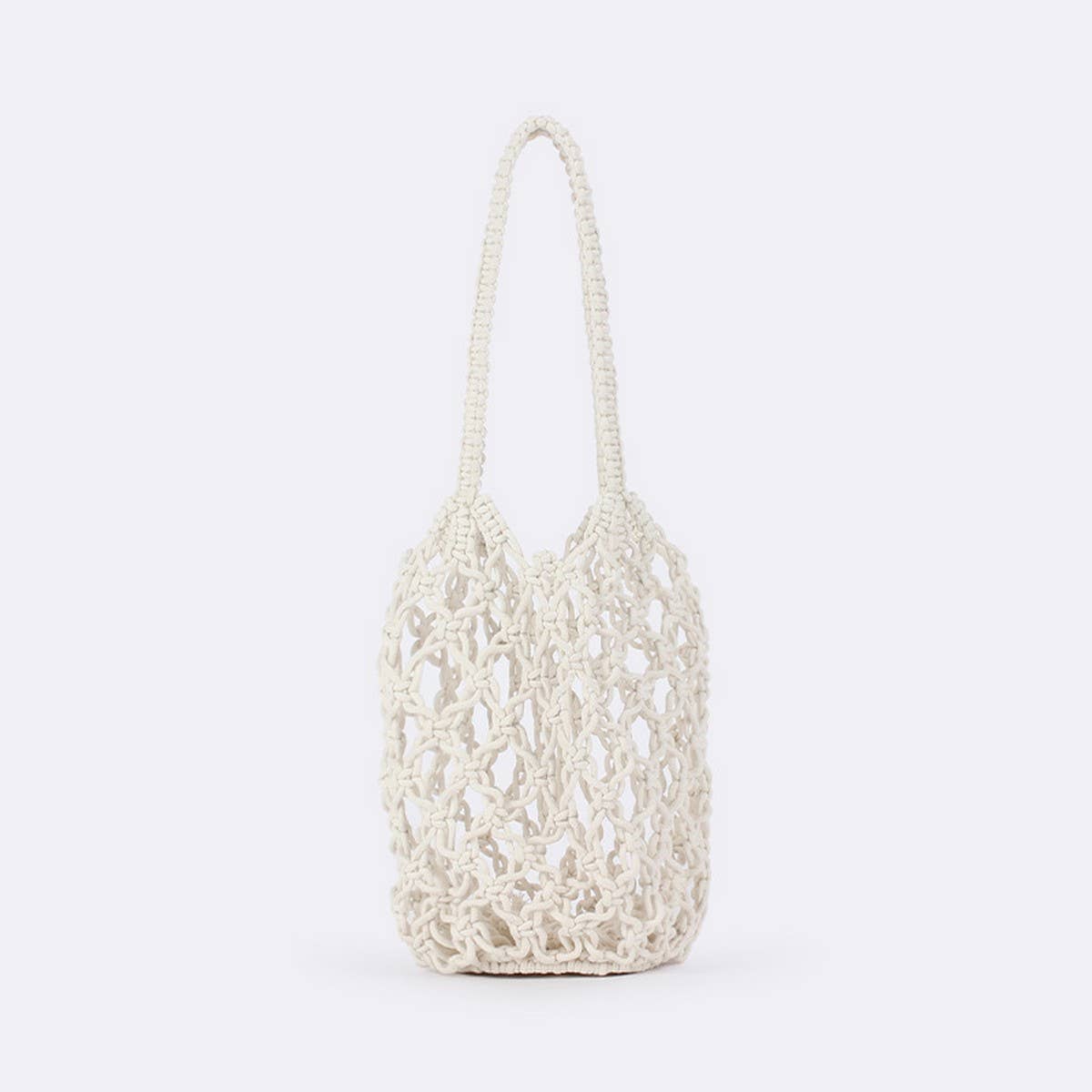 HOLLOW SOLID COLOR SIMPLE SHOULDER WOVEN BAG_CWAB4682