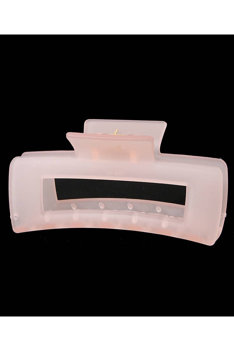 Summer Jelly Hair Claw - Avocado Green Matte Clip_CWAHA0093