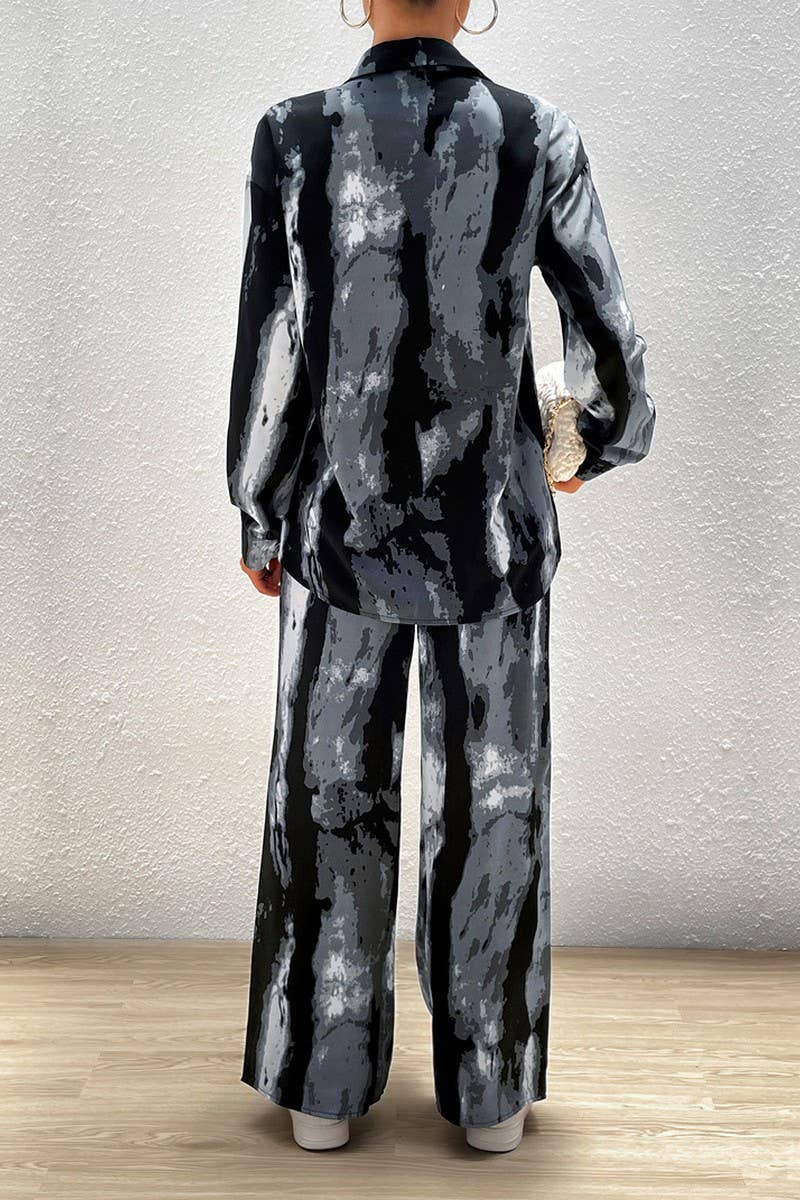 WOMENS CASUAL SUIT LONG SLEEVED TOP AND PANTS_CWTBLL0341