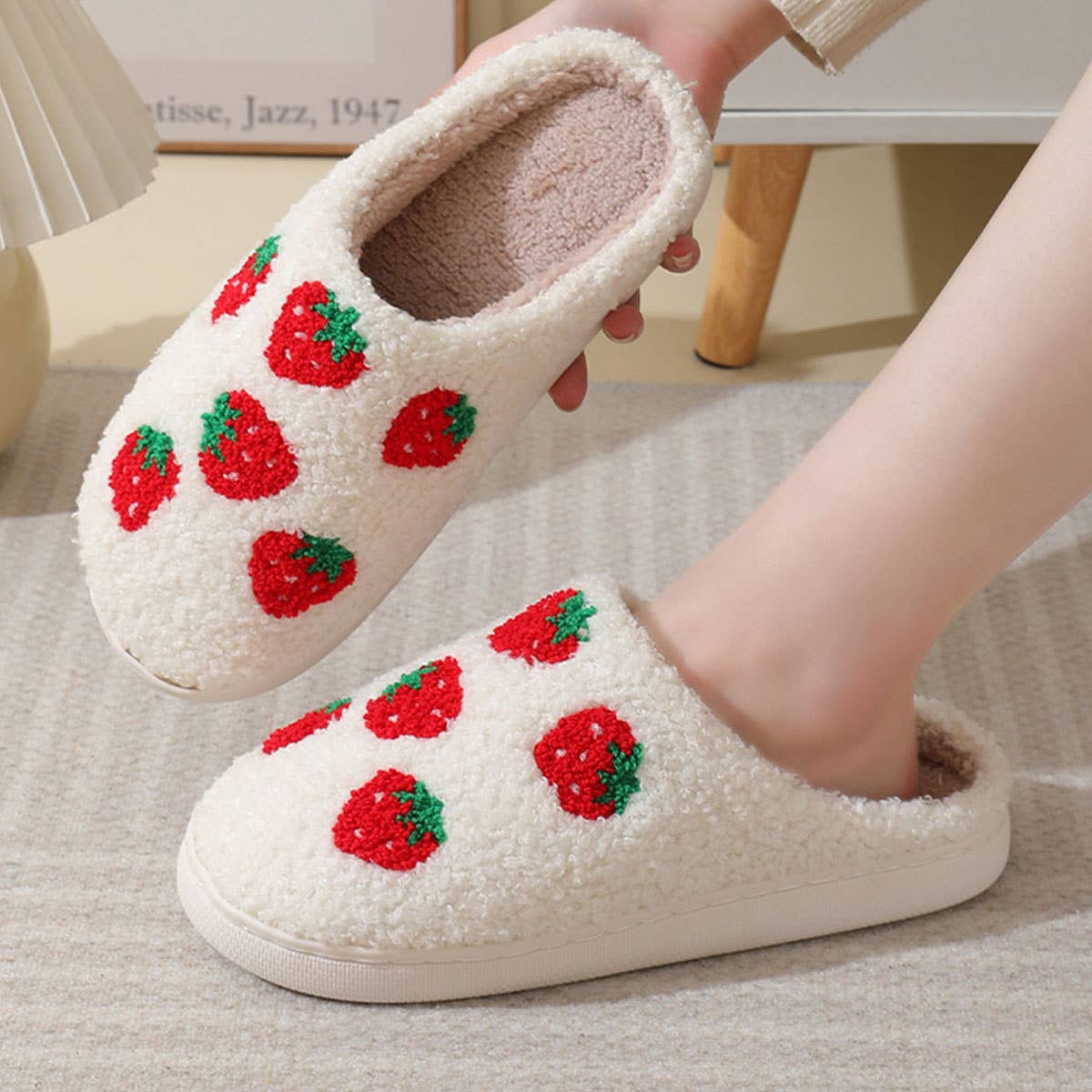 CUTE CARTOON FRUIT PREPPY SLIPPERS