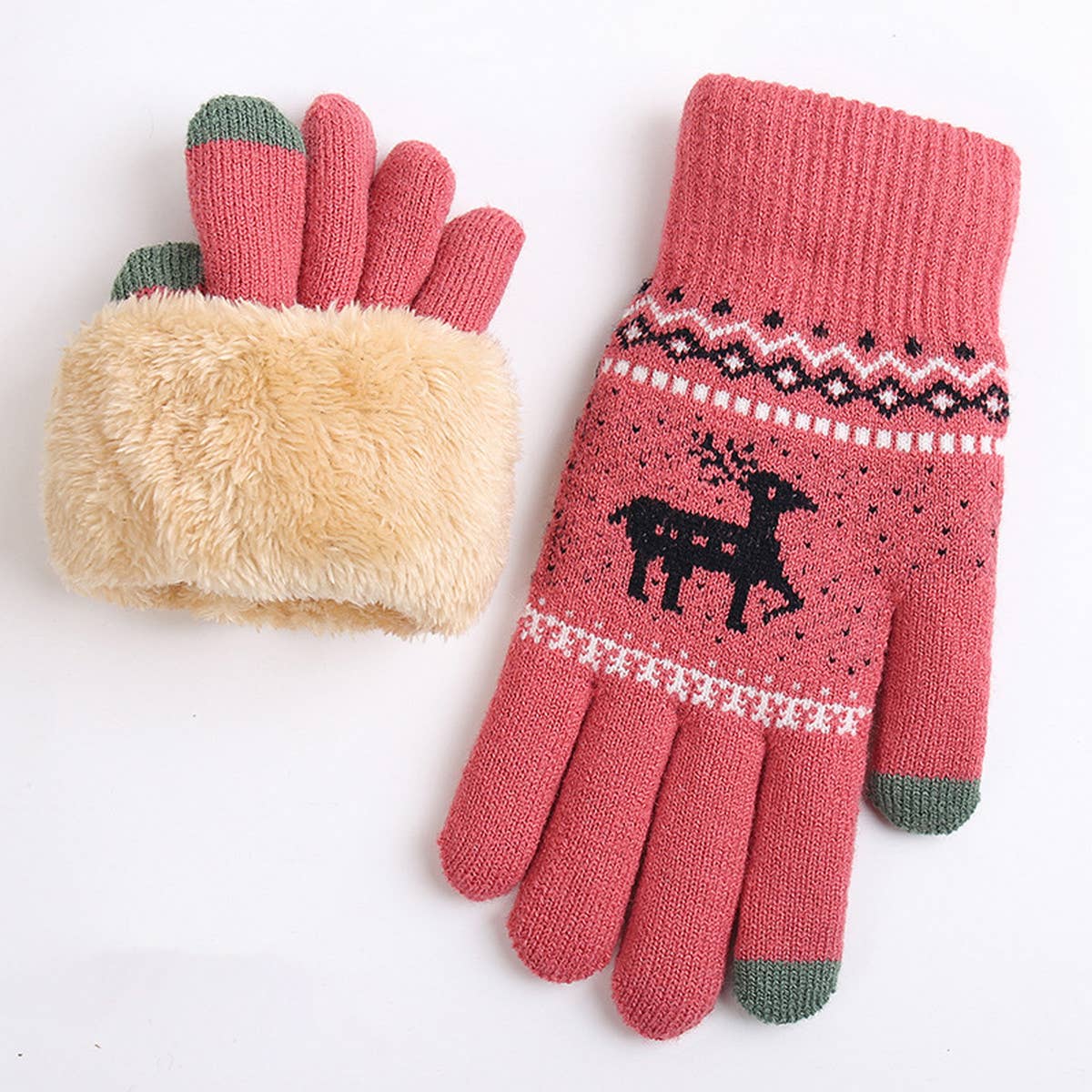 Winter Touchscreen Gloves ? Thick Knit for Women_CWAG0133