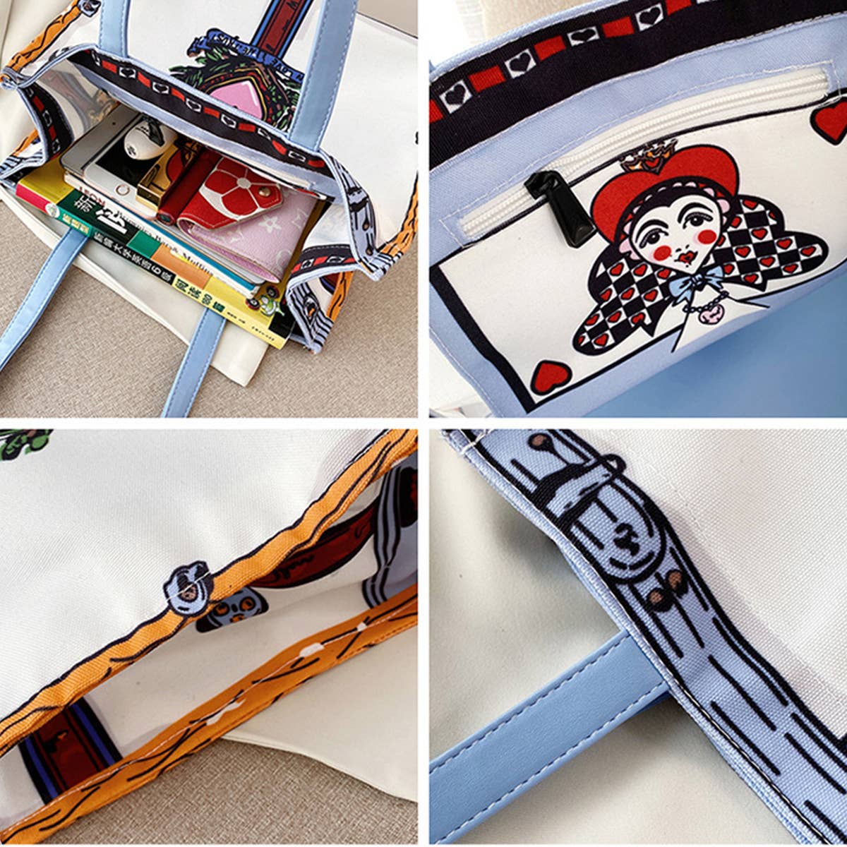 SIMPLE CANVAS ONE-SHOULDER HANDBAG_CWAB0999