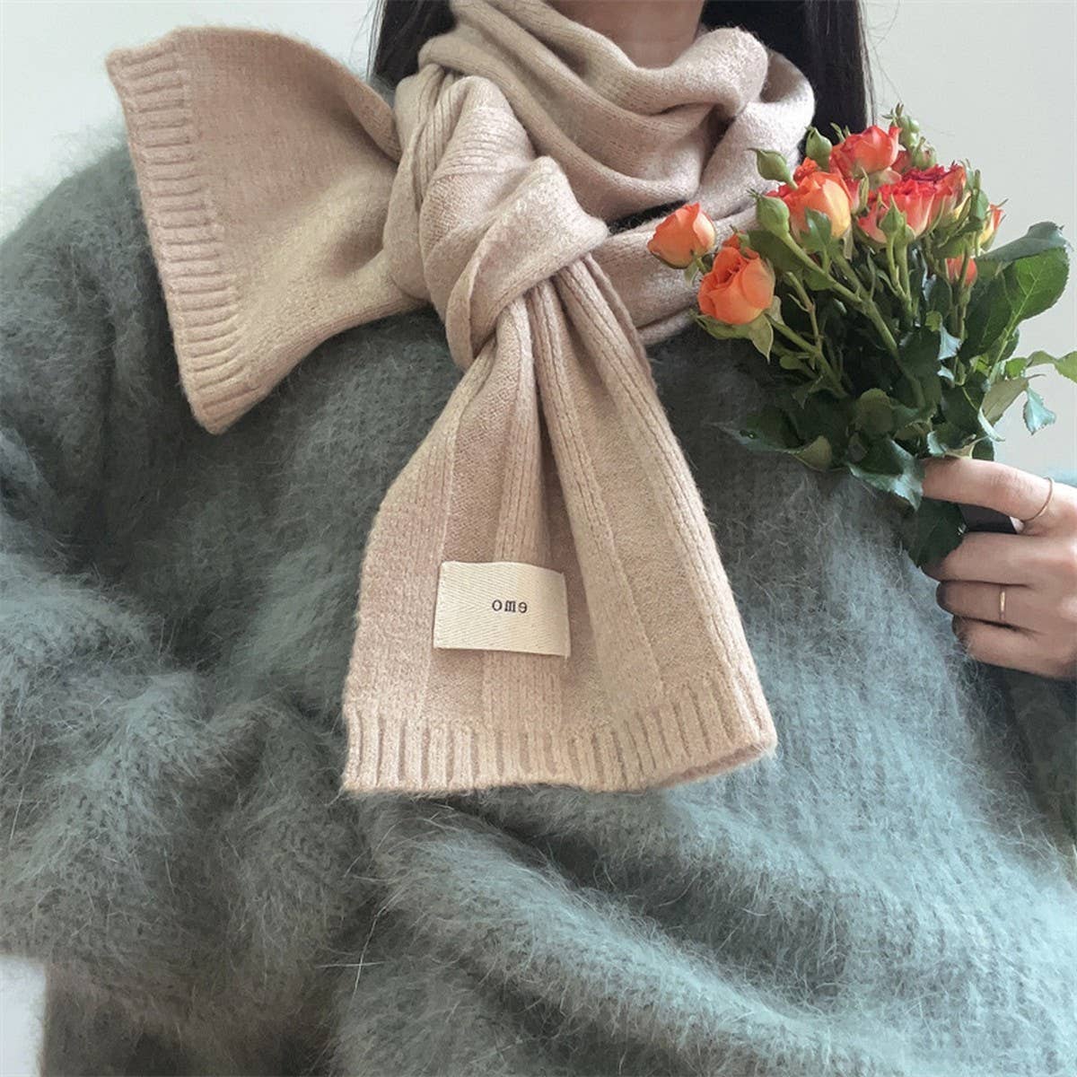 Knit Stripe Scarf - Warm Fall/Winter Unisex Scarf