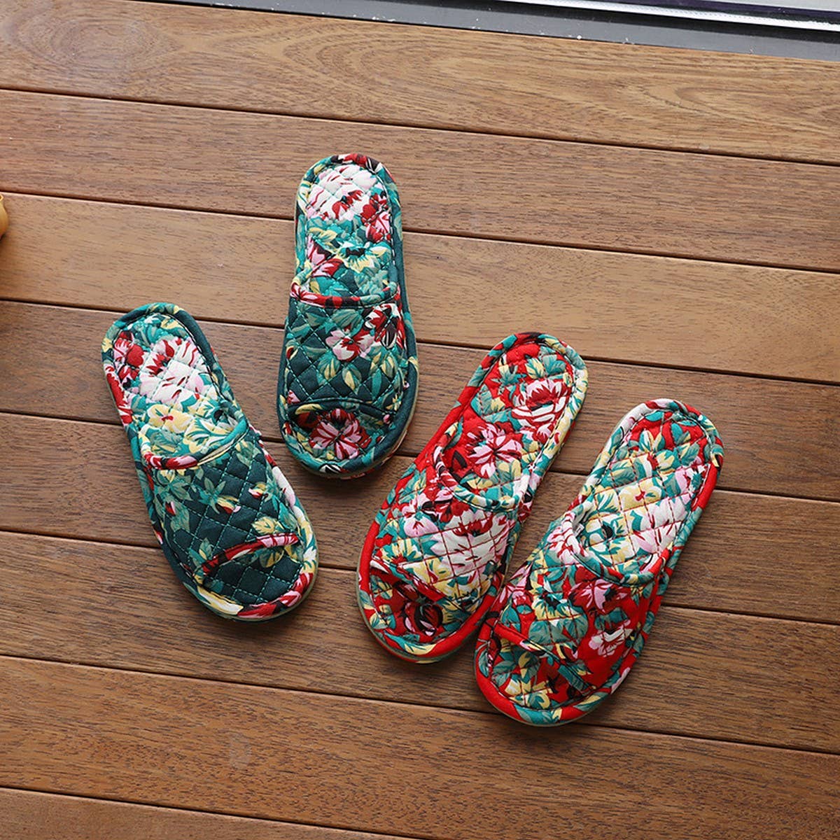 Washable Fabric Slippers for Women, Indoor Use