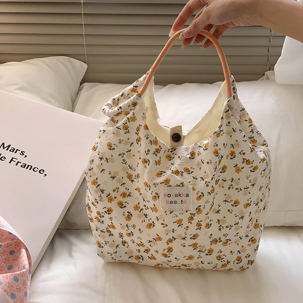 2024 NEW EMBOSSED CUTE SWEET CANVAS BAG_CWAB3080