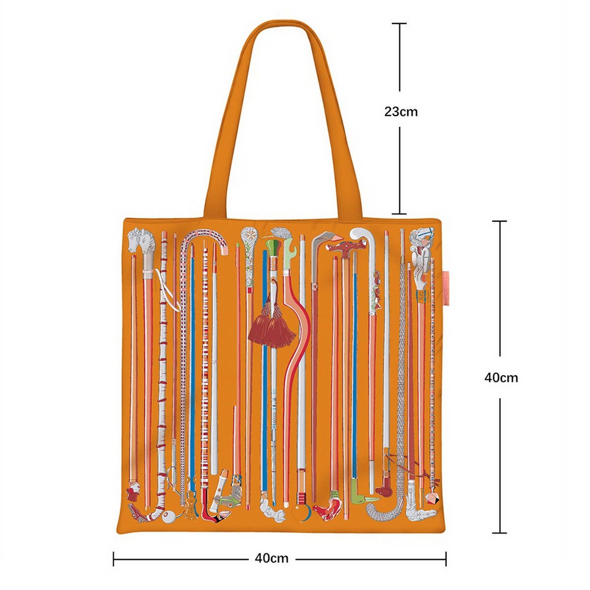 Scepter Print Canvas Tote Bag for Women_CWAB5131