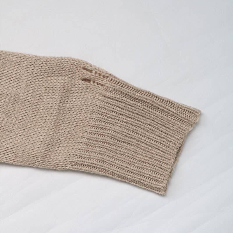 Valentine's Day cherry jacquard knitted sweater