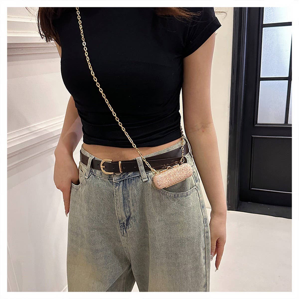 CHAIN CROSSBODY BAG CELEBRITY EVENING CLUTCH BAG_CWAB3256