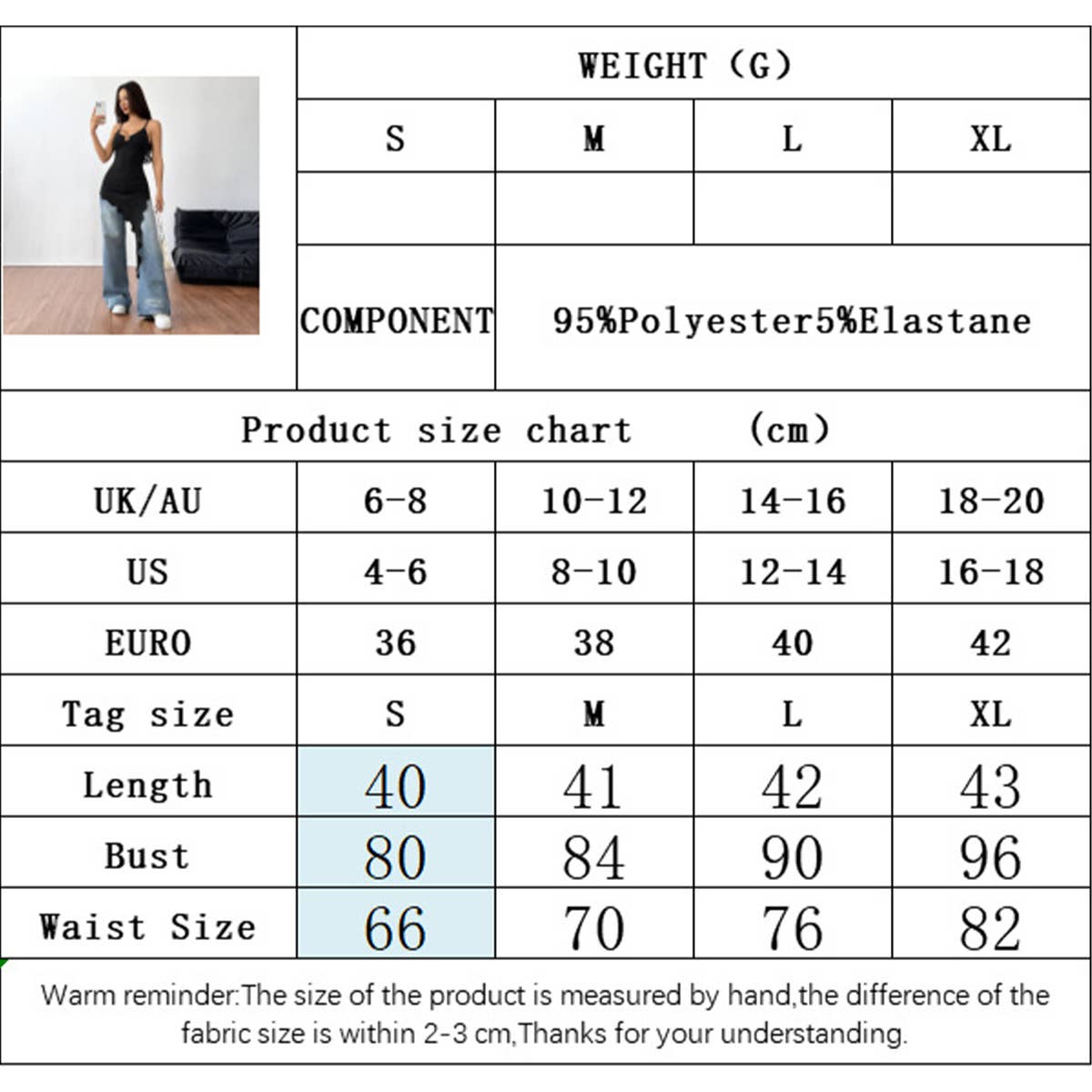 Sexy irregular hem deep V-neck T-shirt