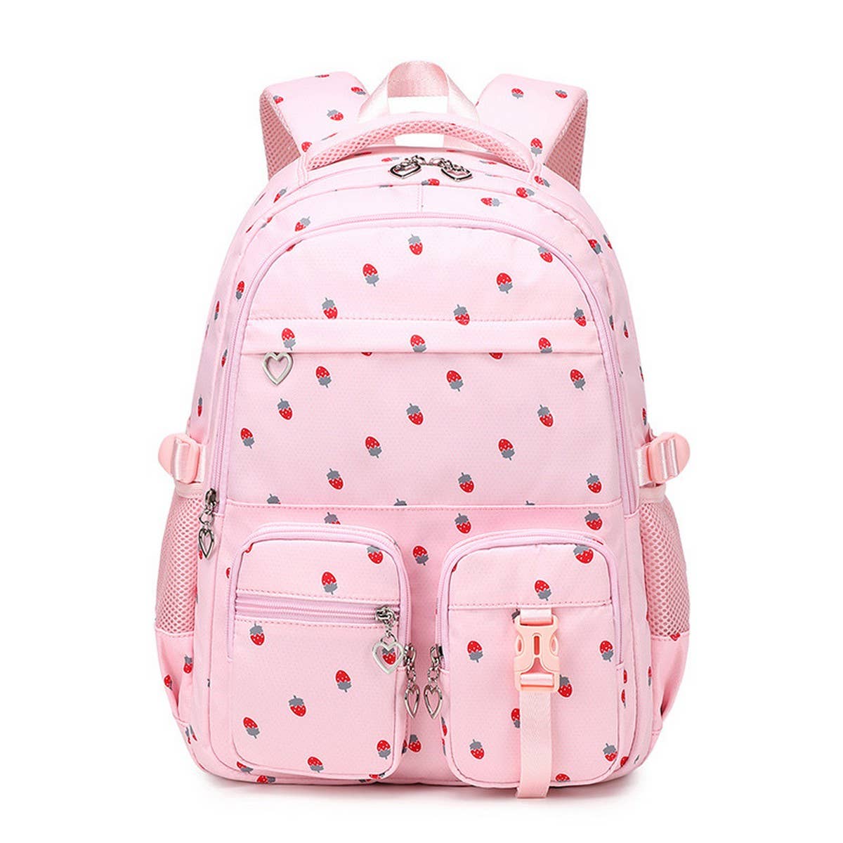 Strawberry Backpacks for School Teen Girls Nylon_CWAB5493