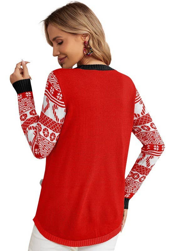 Jacquard pullover christmas Christmas sweater