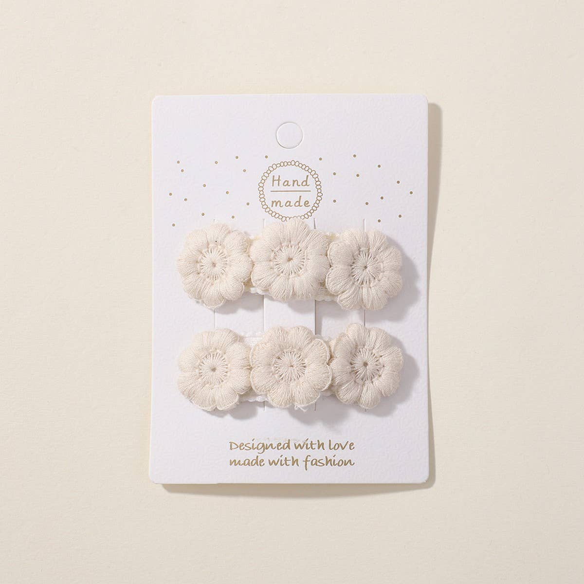 Five-Petal Flower Hair Clips for Kids ? Handmade