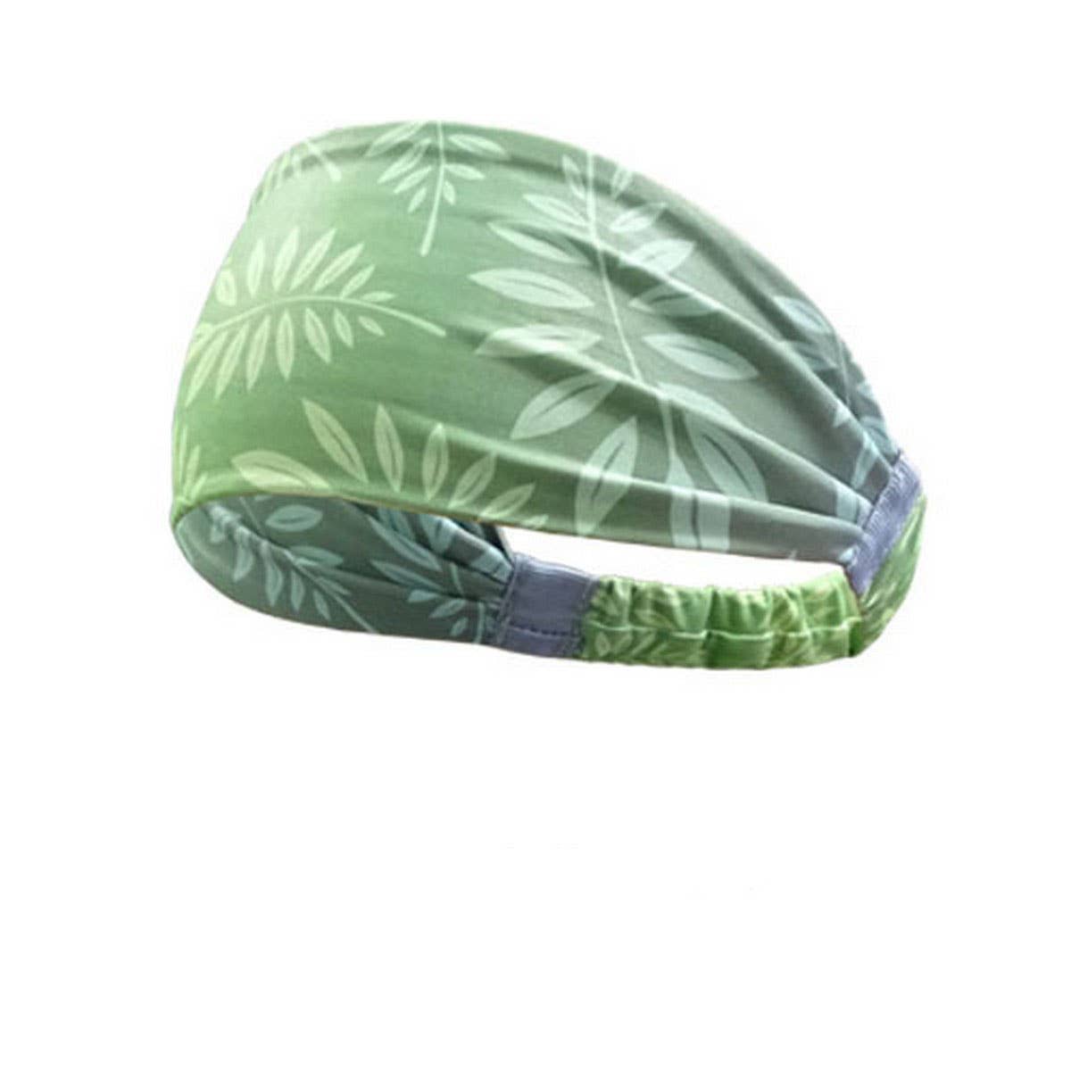 Wide Printed Sports Headband for Yoga & Workouts