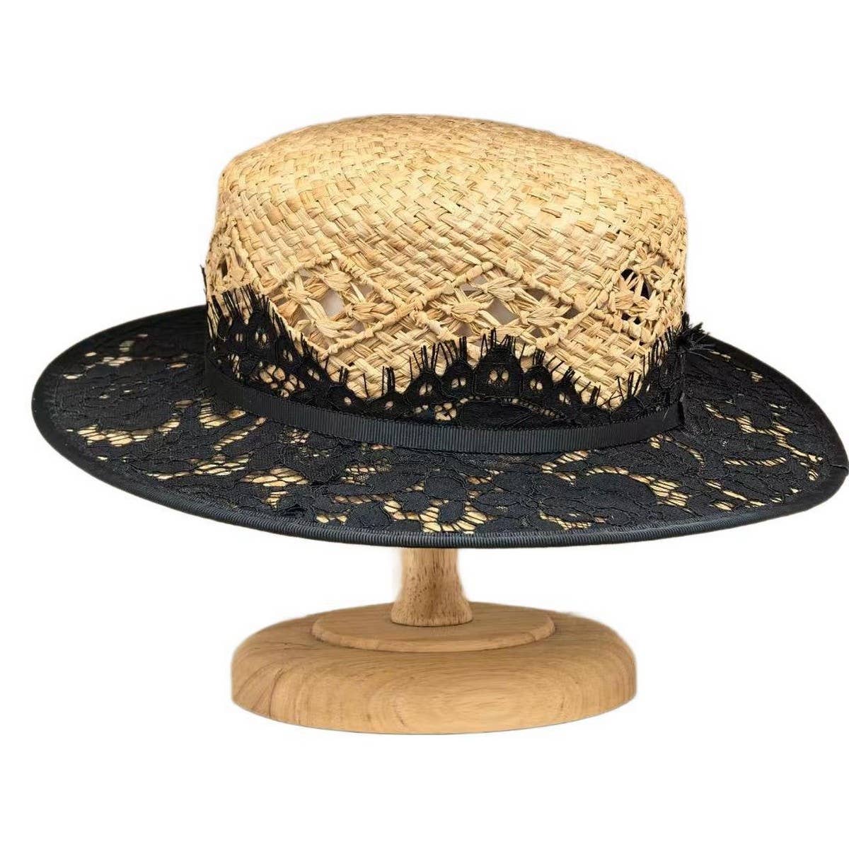 Summer creative fashion patchwork straw hat_CWAH3476
