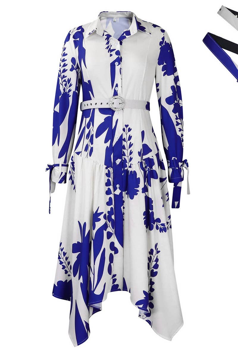 CWDMD01260_2025 PLUS SIZE FLORAL PRINT ASYMMETRICAL DRESS