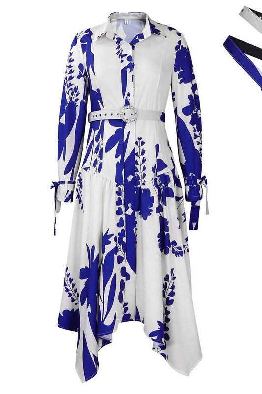 CWDMD01260_2025 PLUS SIZE FLORAL PRINT ASYMMETRICAL DRESS